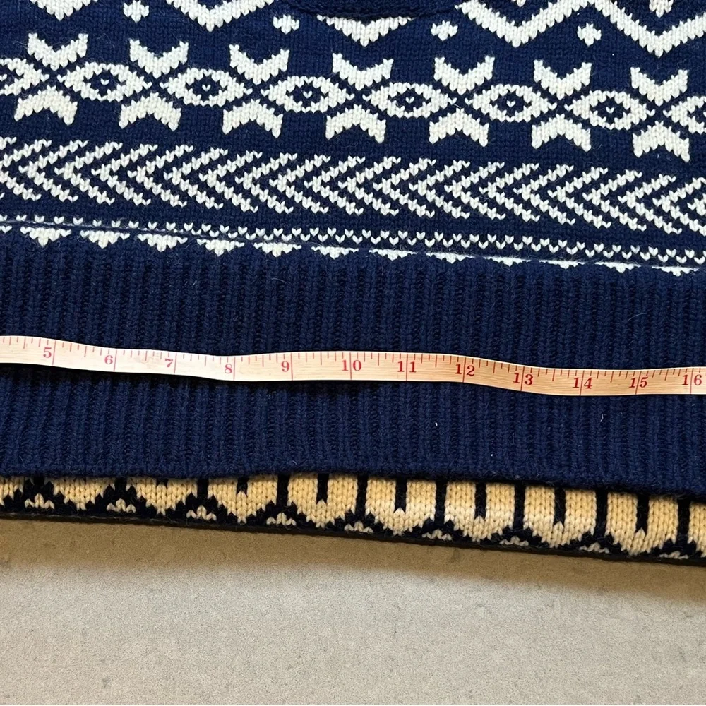 Ralph Lauren polo Navy and Cream Knit Sweater -men’s large - Picture 7 of 11